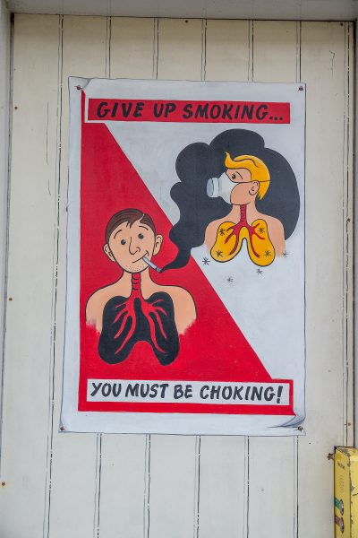 Wartime style poster - stop smoking