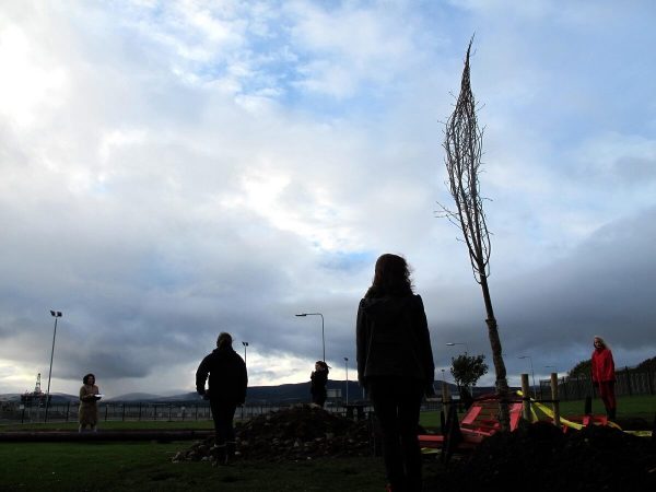 Invergordon Youth Theatre rehearse at the unfinished Foundations Invergordon Youth Theatre rehearse at the unfinished Foundations