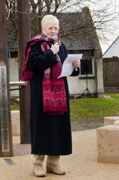 Norma Young addresses the crowd at Foundations Norma Young addresses the crowd at Foundations
