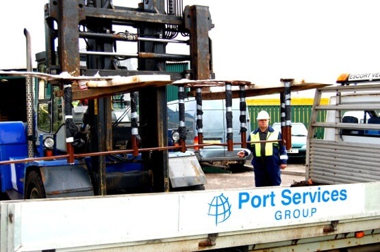 Port Services lends a hand, getting Channel in place