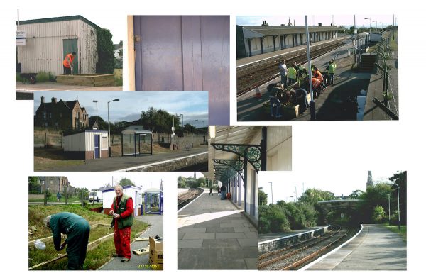 Images of the station before improvements made by the local community
